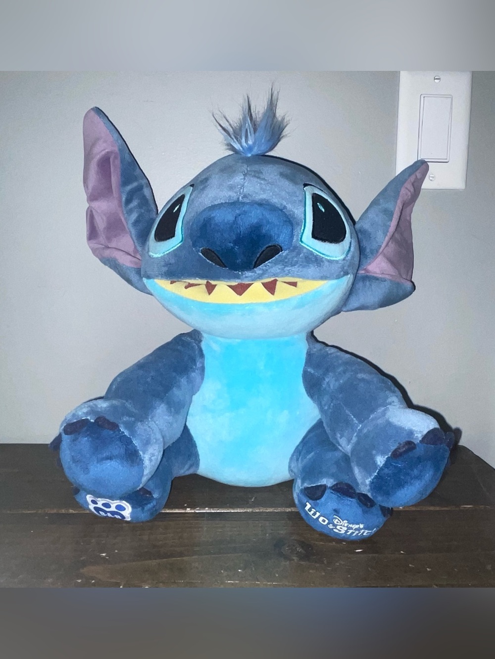 Build-A-Bear Blue Disney Stitch Plush Lilo & Stitch  11 inch Sitting BAB